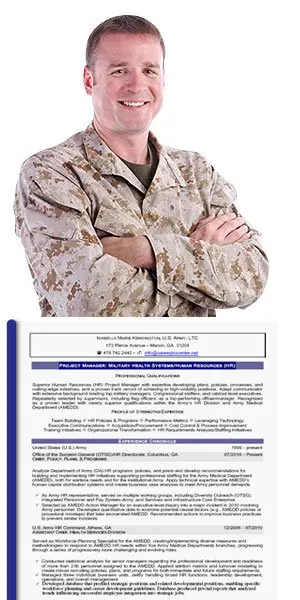 resume writing for military veterans